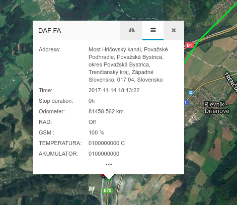 Controles del mapa