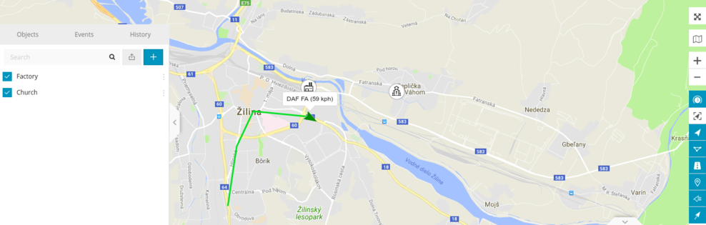 Otras herramientas del mapa